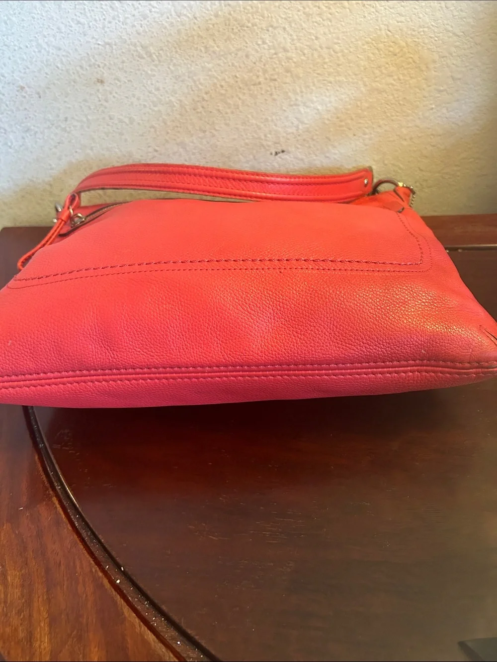 Coach Coral Leather Shoulder Bag -